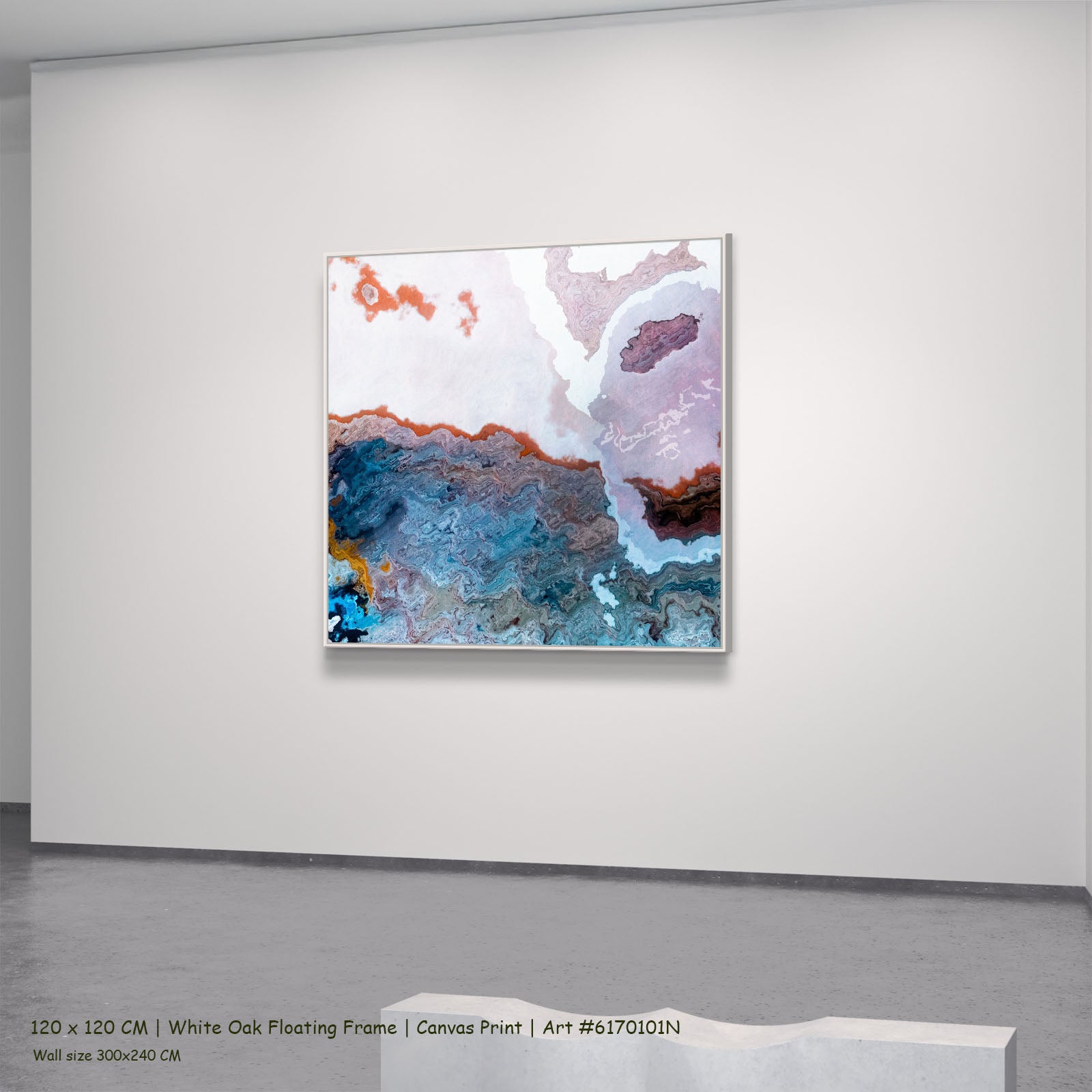 913N — white oak mockup, large canvas print