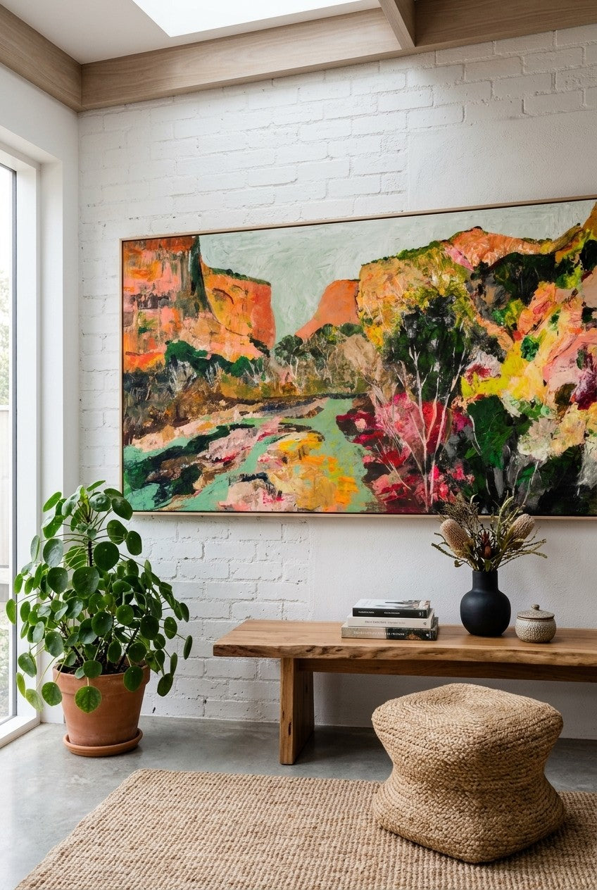Path of Water | Limited Edition Extra Large Abstract Landscape Canvas Art