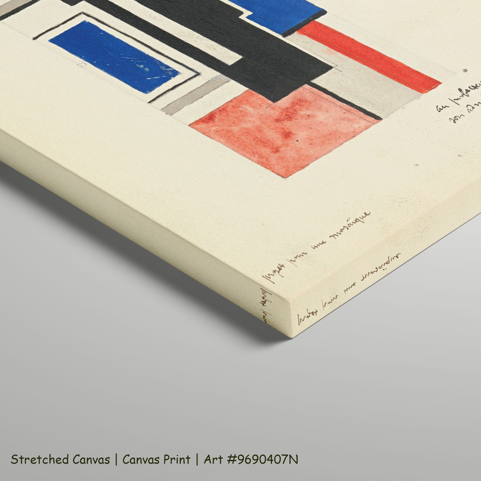 Projet pour une mosaïque by Fernand Léger as a large stretched blue and white Cubist Abstract canvas print