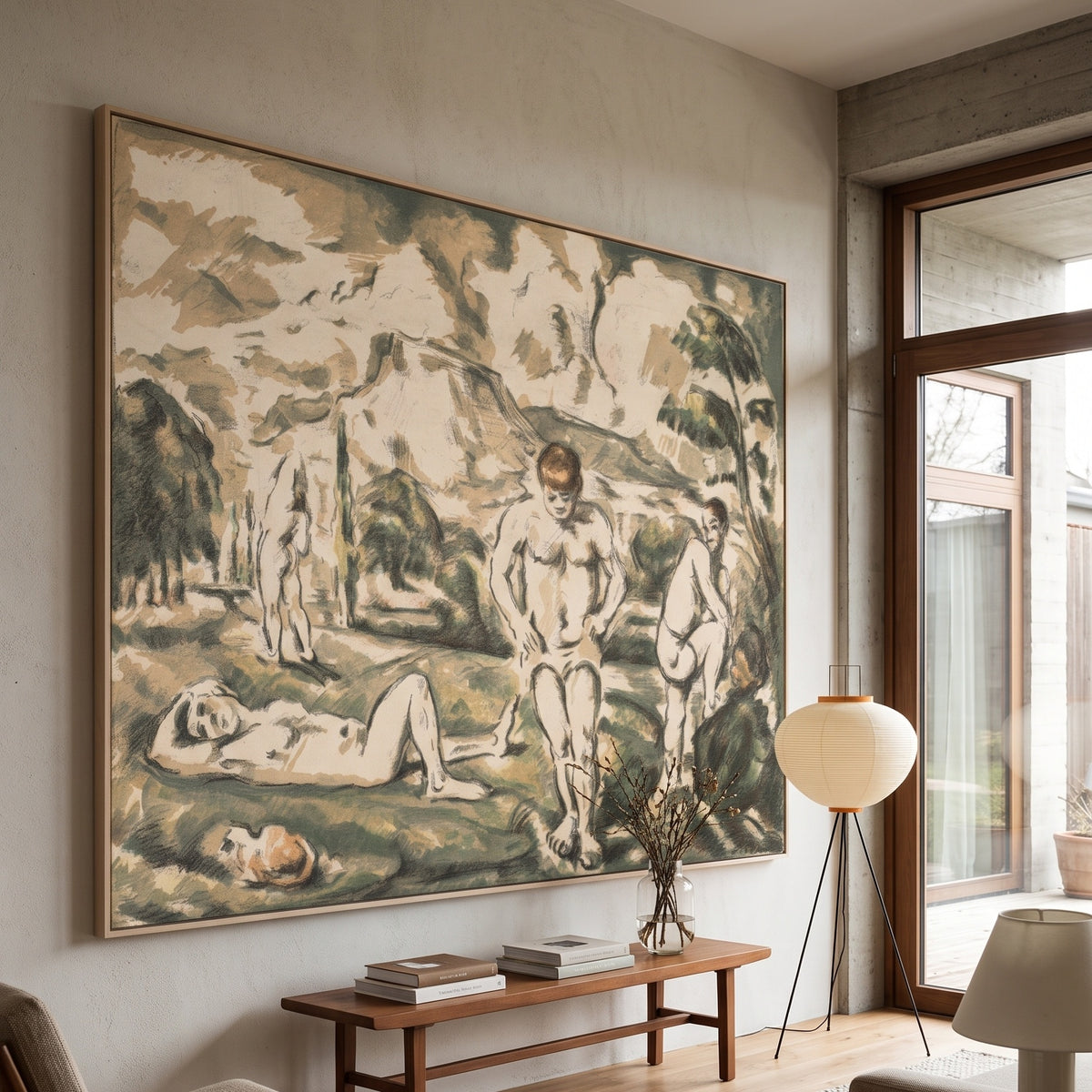 Paul Cezanne | Big Impressionist Wall Art | The Bathers (Large Plate)