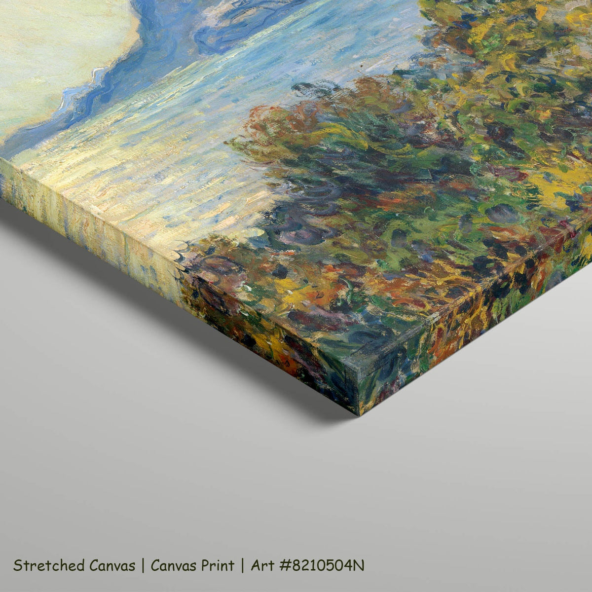 Claude Monet — La Corniche near Monaco Coastal art on stretched canvas