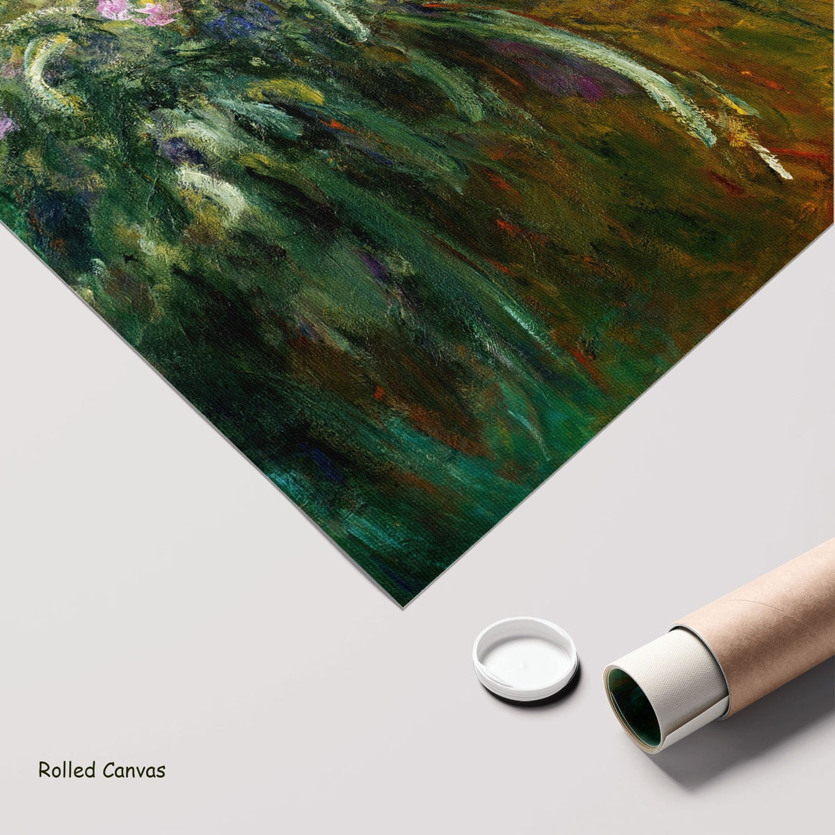 Claude Monet, Path through the Irises — rolled canvas 6