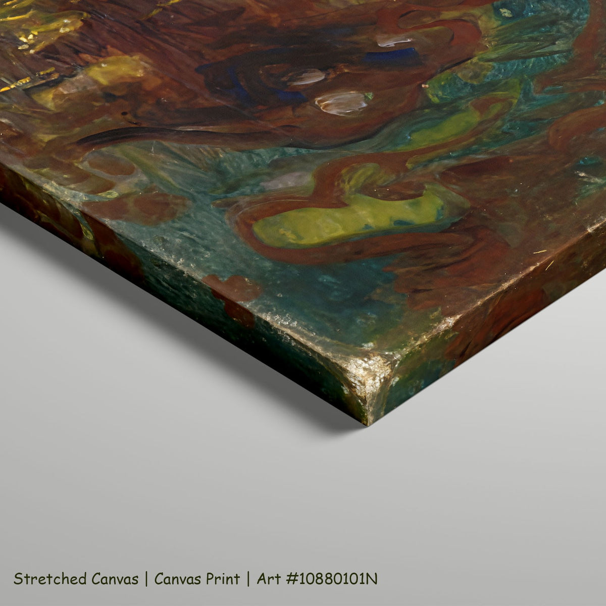 Autumn by Edvard Munch as a large stretched brown and orange Expressionist canvas print