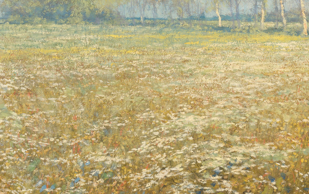 Egbert Rubertus Derk Schaap — Meadow in Bloom canvas — close-up detail of the framed canvas print