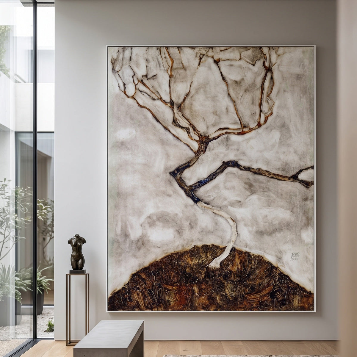 Egon Schiele | Extra Large Abstract Wall Art | Small Tree