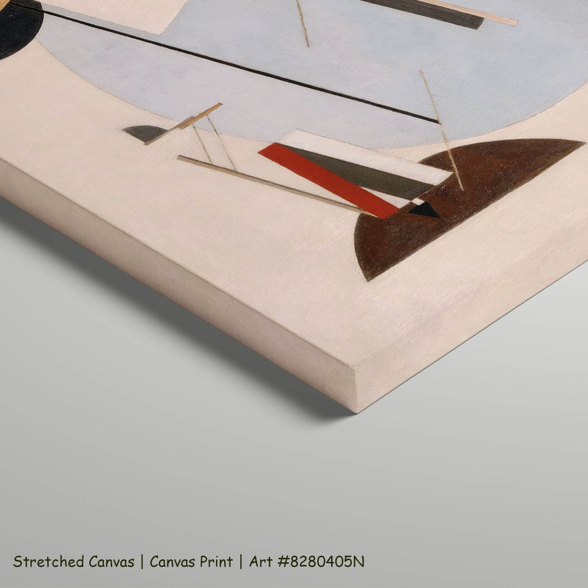 El Lissitzky — Proun 3A Abstract art on stretched canvas