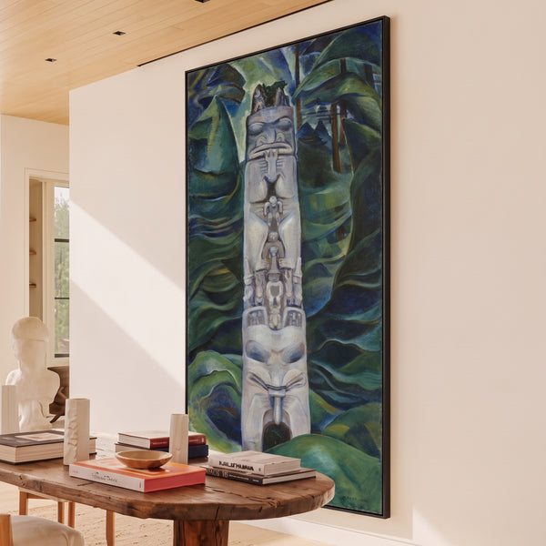 Emily Carr | Giant Green Landscape Canvas Print | Totem and Forest