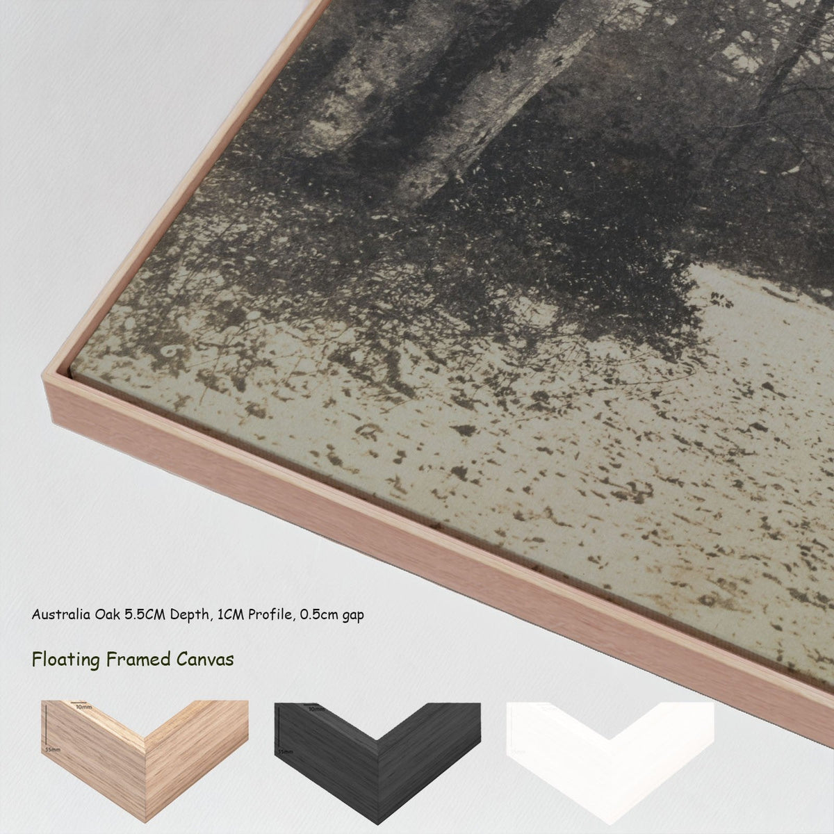 Eugène Cuvelier — Fontainebleau Forest canvas wall art with floating frame options