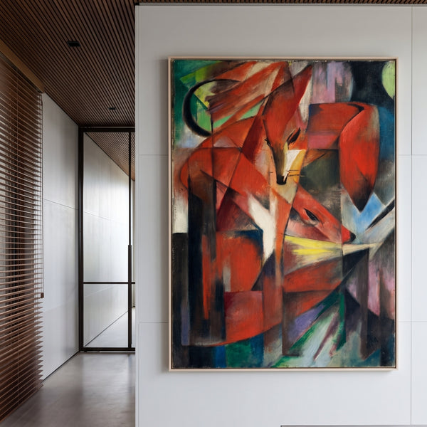 Franz Marc | Giant Red Green Expressionist Canvas Print | The Foxes