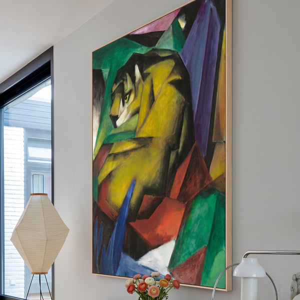 Franz Marc | Huge Yellow Green Expressionist Canvas Wall Art | Tiger