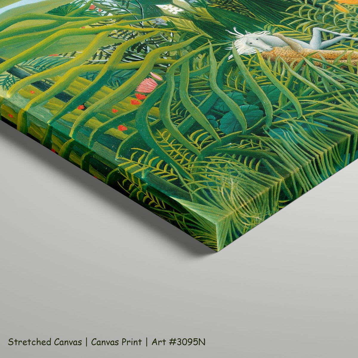 Henri Rousseau, Horse Attacked by a Jaguar — stretched canvas 5