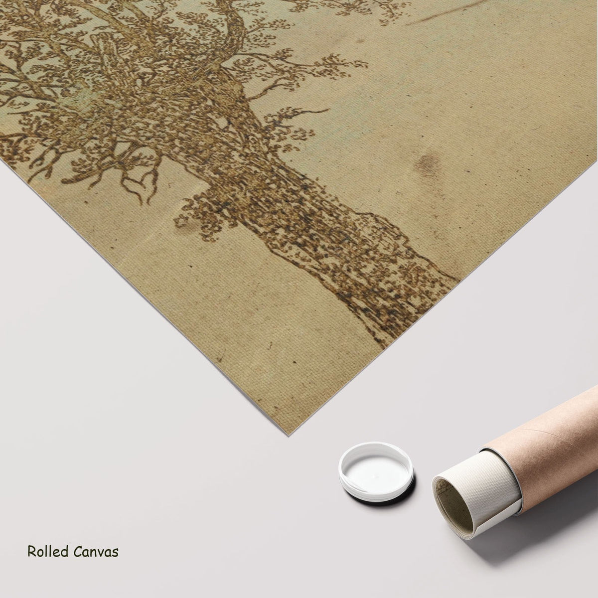 Hercules Segers, Two Trees — rolled canvas 6