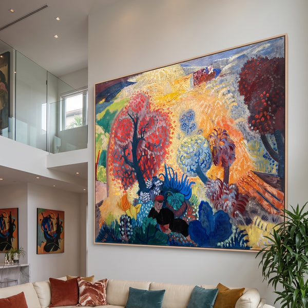 Isaac Grünewald | Giant Yellow Fauvist Canvas Print | Realm of Fantasy