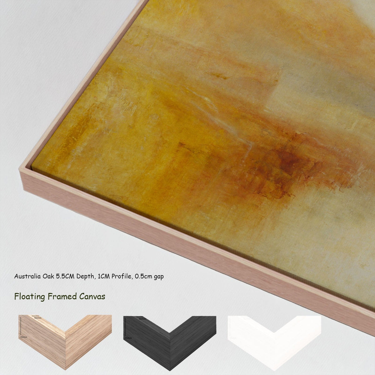 J.M.W. Turner — Inverary Pier, Loch Fyne: Morning canvas wall art with floating frame options