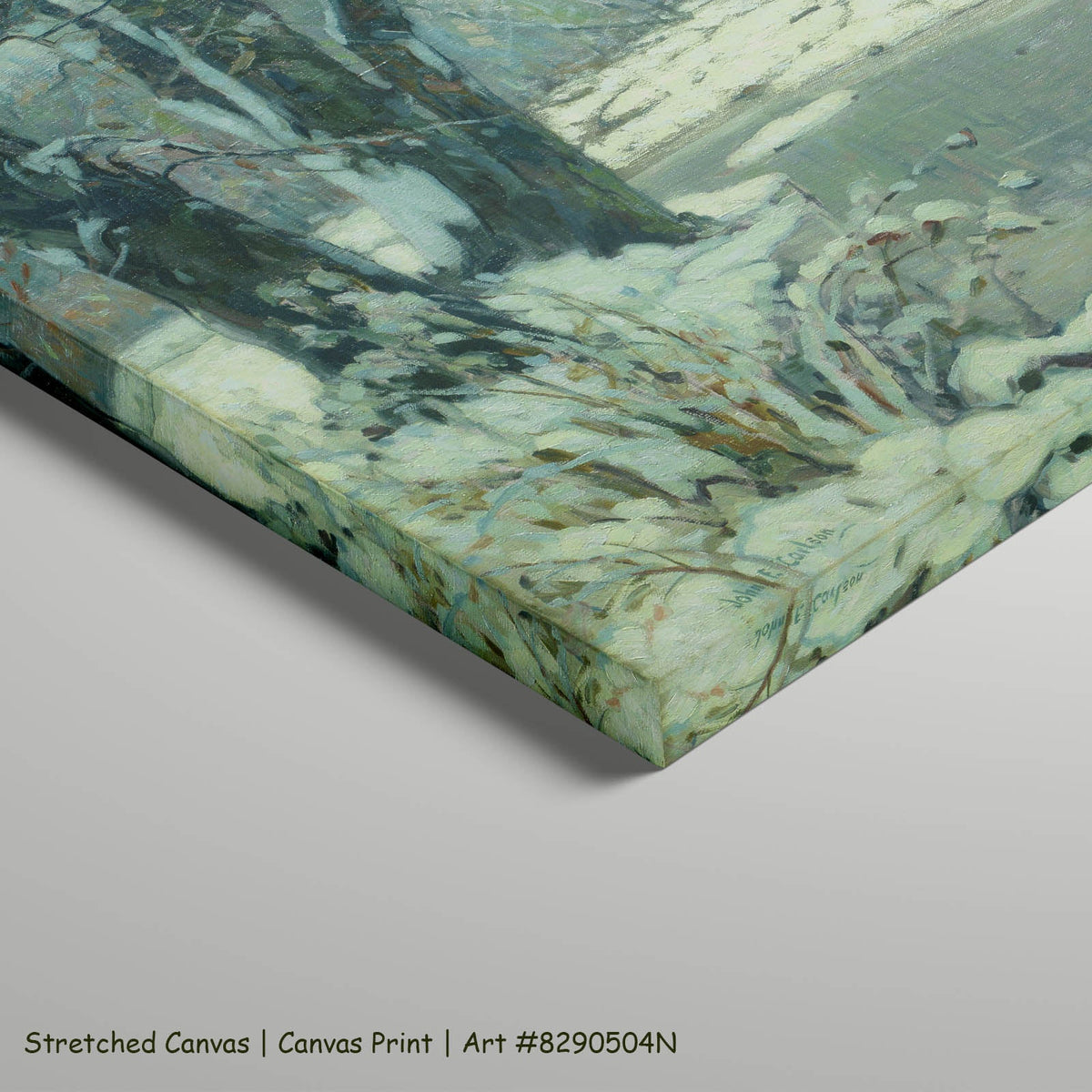 John F. Carlson — Silvered Brook Landscape art on stretched canvas