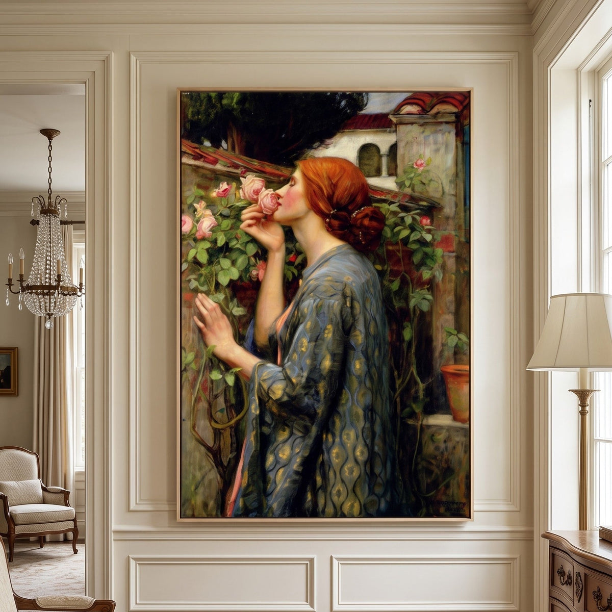 Waterhouse | Large Pink Pre-Raphaelite Wall Art | Soul of the Rose