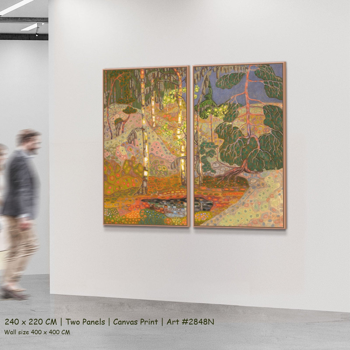 Konrad Mägi, Norwegian Landscape — 240x220 two panels 4