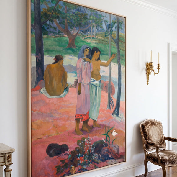 Paul Gauguin | Large Pink Green Symbolist Canvas Print | The Call