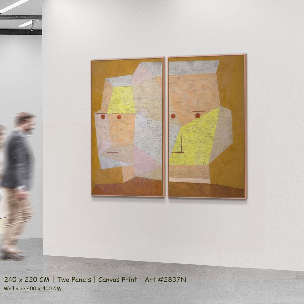 Paul Klee, Two Heads — 240x220 two panels 4