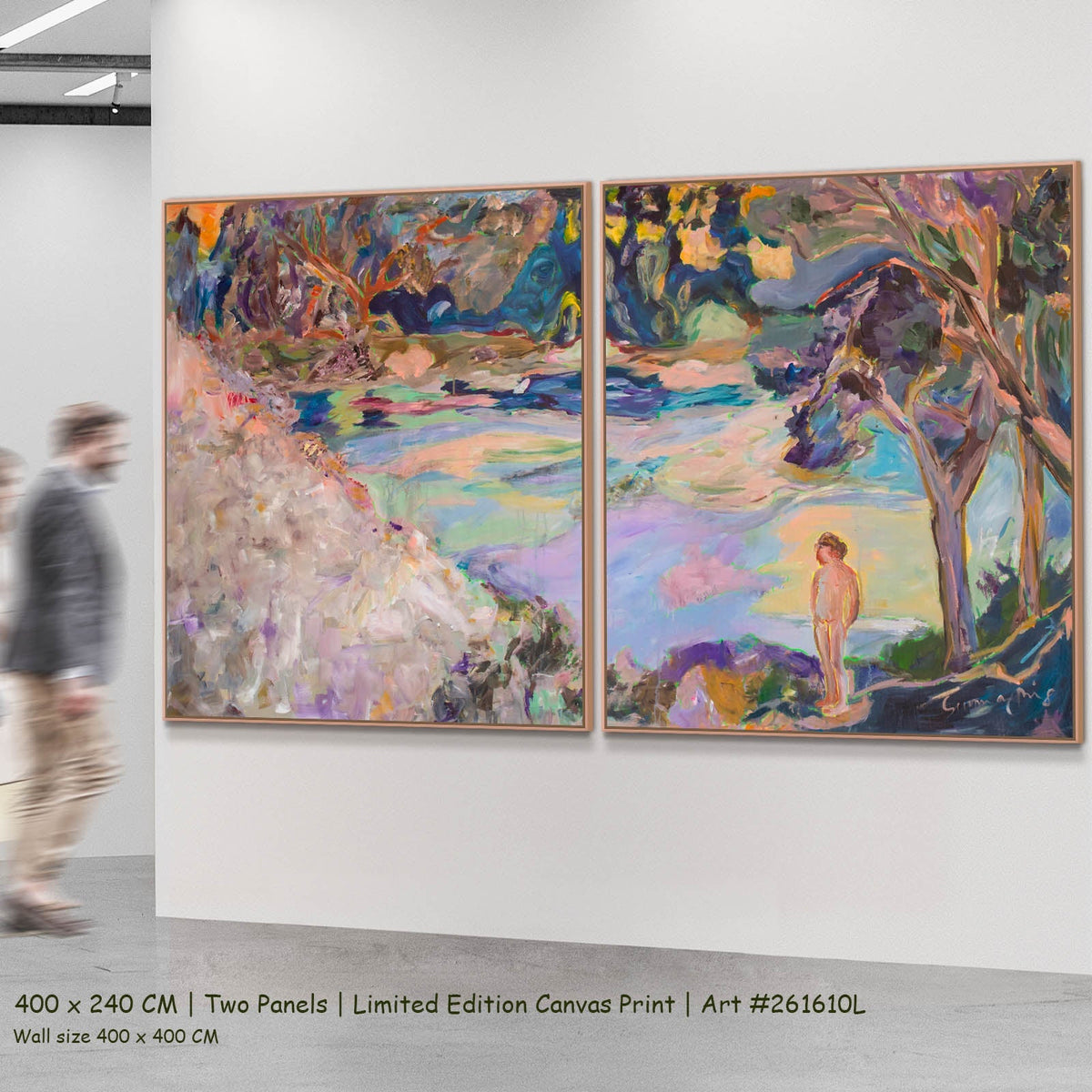Summer Jiang — Accidental Knowing Oversized Modern two-panel canvas wall art set