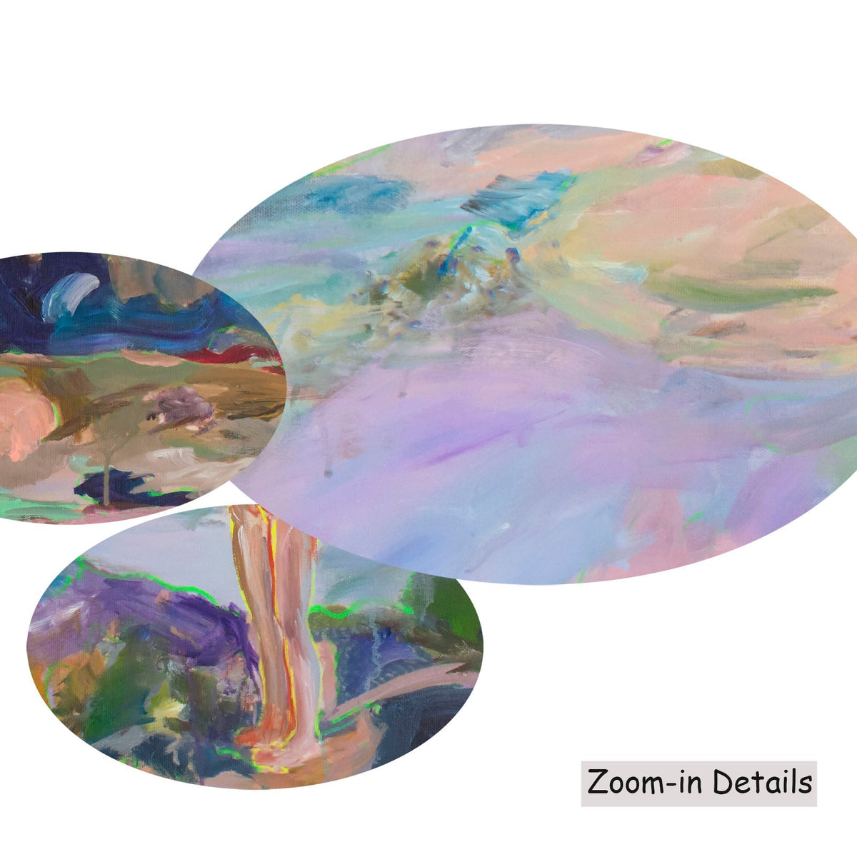 Summer Jiang — Accidental Knowing canvas — close-up of brushwork texture and surface