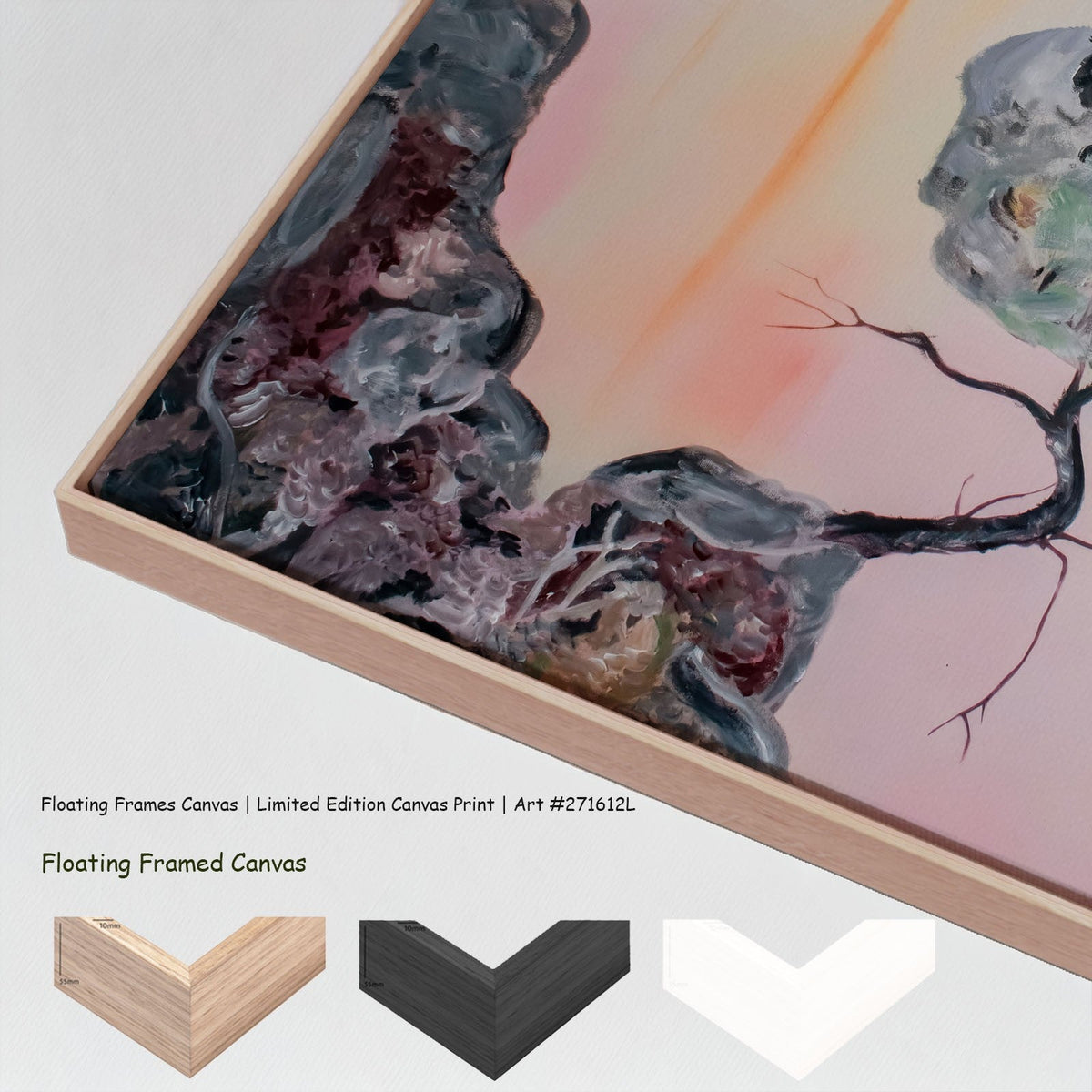 Summer Jiang — Beauty Oversized canvas wall art with floating frame options