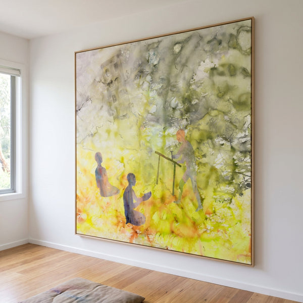 Between the Old and New | Limited Edition Extra Large Abstract Landscape Canvas Art