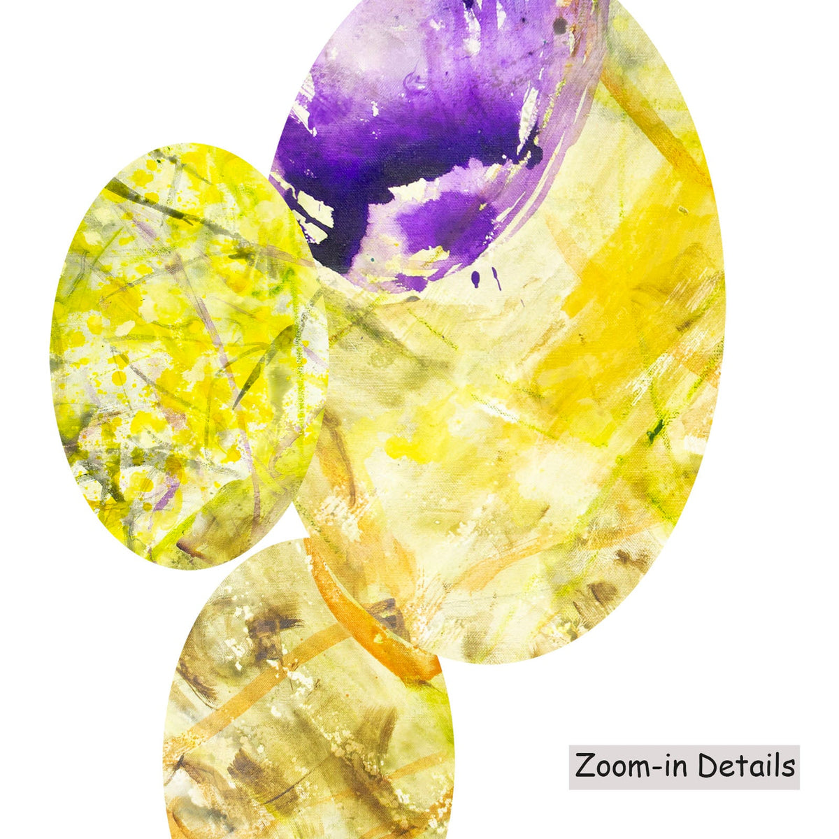 Summer Jiang — Breath of Heart canvas — close-up of brushwork texture and surface