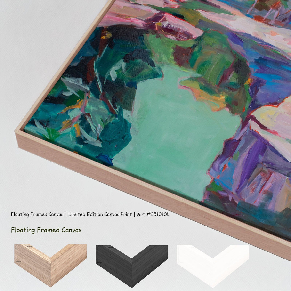 Summer Jiang — Contemplating Oversized canvas wall art with floating frame options