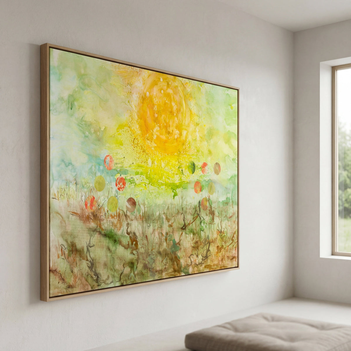 Summer Jiang — Cycle Without Resistance Contemporary Landscape canvas wall art (view 3)