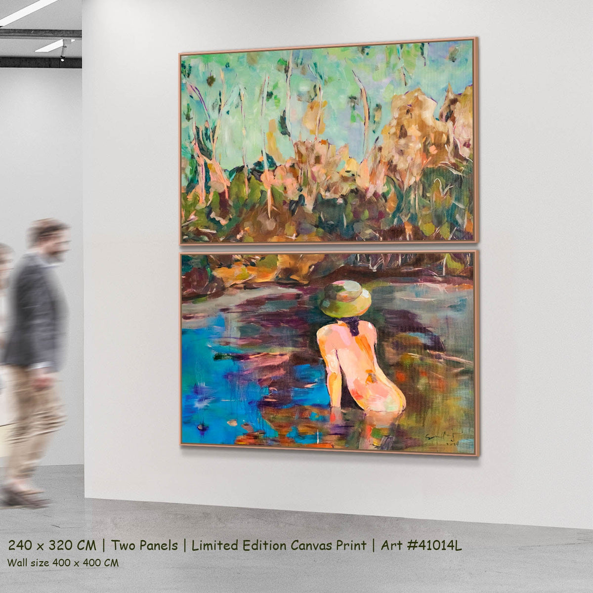 Summer Jiang — Missed Abstract two-panel canvas wall art set, 240 × 320 cm