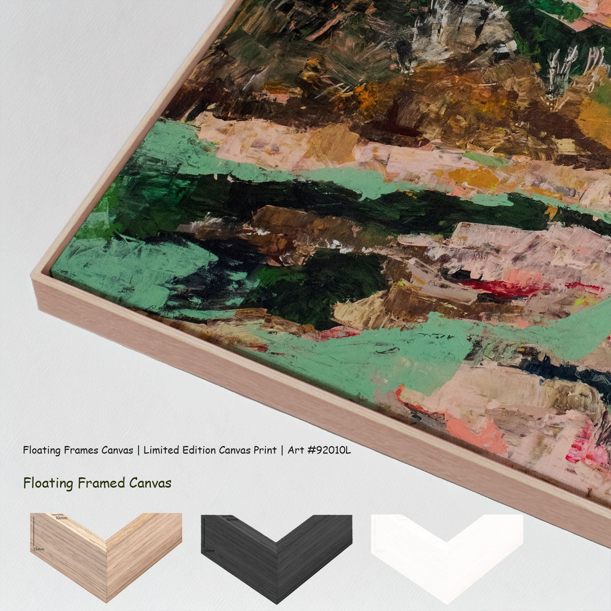 Summer Jiang — Path of Water Extra Large canvas wall art with floating frame options