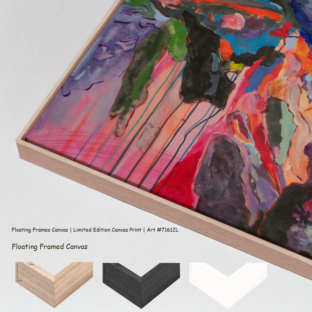 Summer Jiang — Rebellion Large canvas wall art with floating frame options