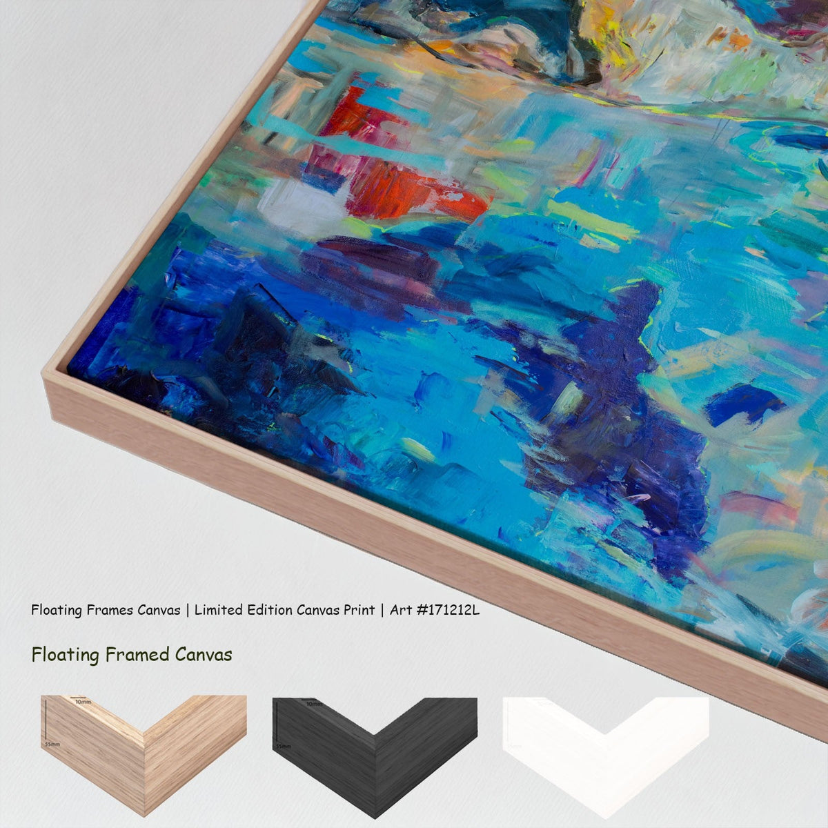 Summer Jiang — River Washes Me Extra Large canvas wall art with floating frame options