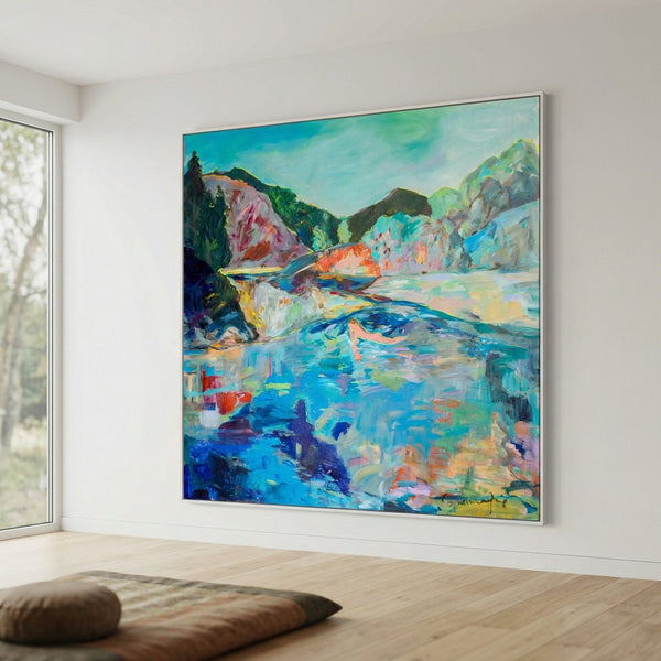 River Washes Me | Limited Edition Extra Large Abstract Canvas Wall Art