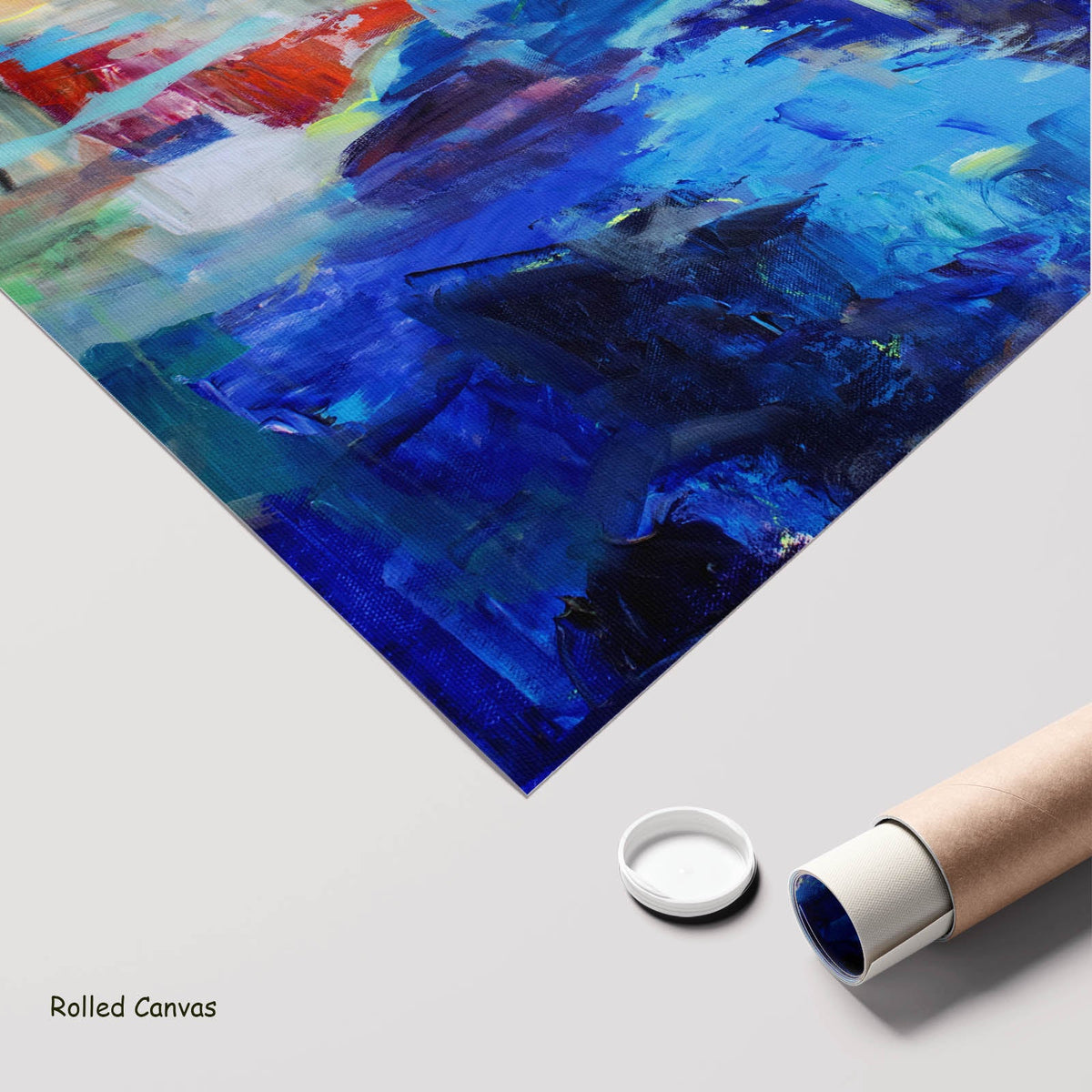 Summer Jiang — River Washes Me Extra Large Abstract art as a rolled canvas print