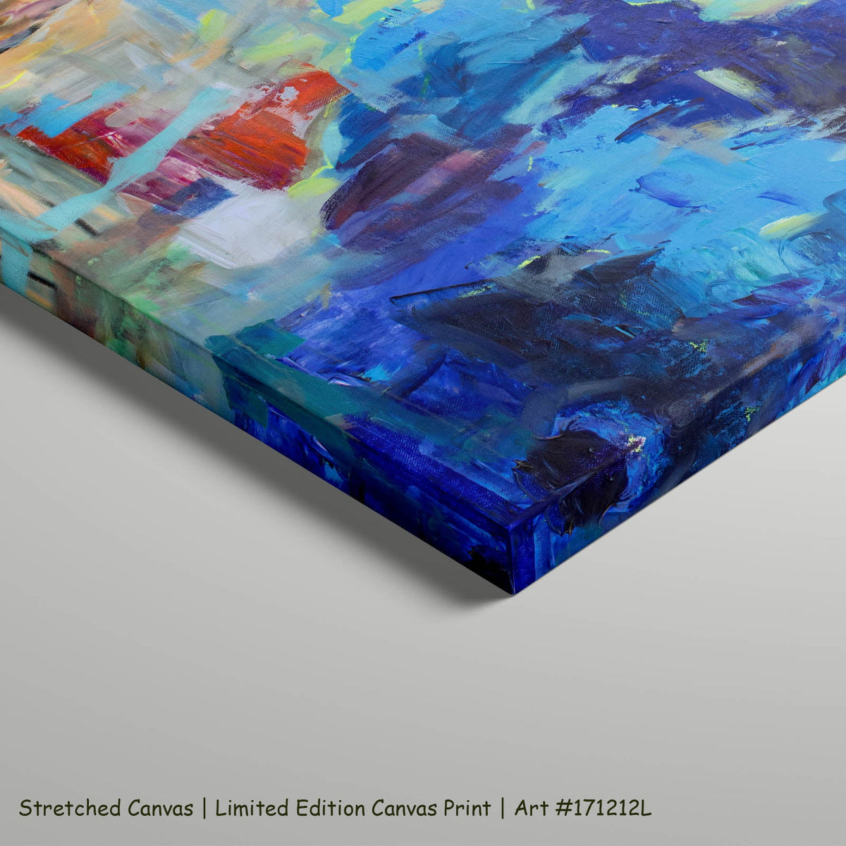 Summer Jiang — River Washes Me Extra Large Abstract art on stretched canvas