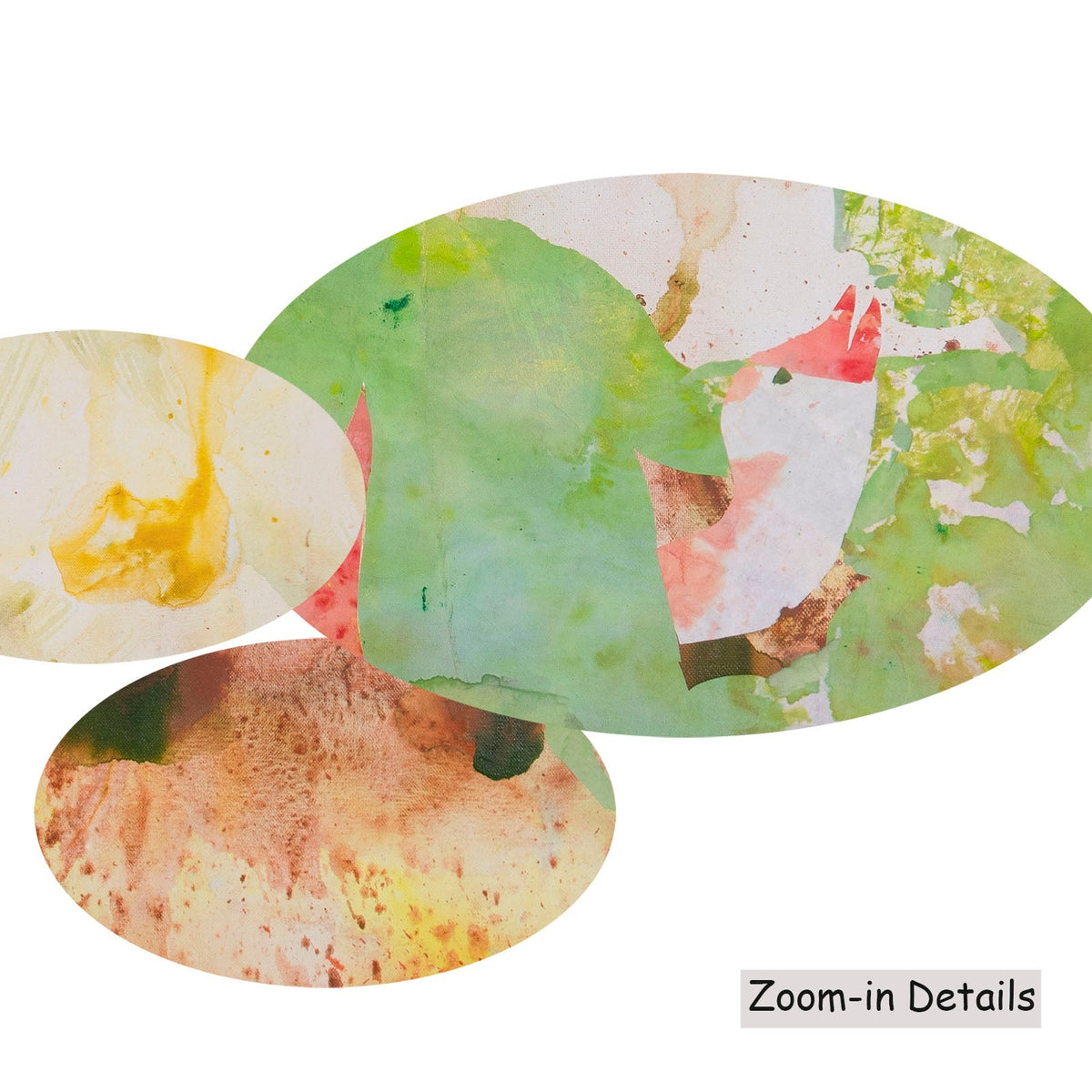 Summer Jiang — Swan's Whisper canvas — close-up of brushwork texture and surface