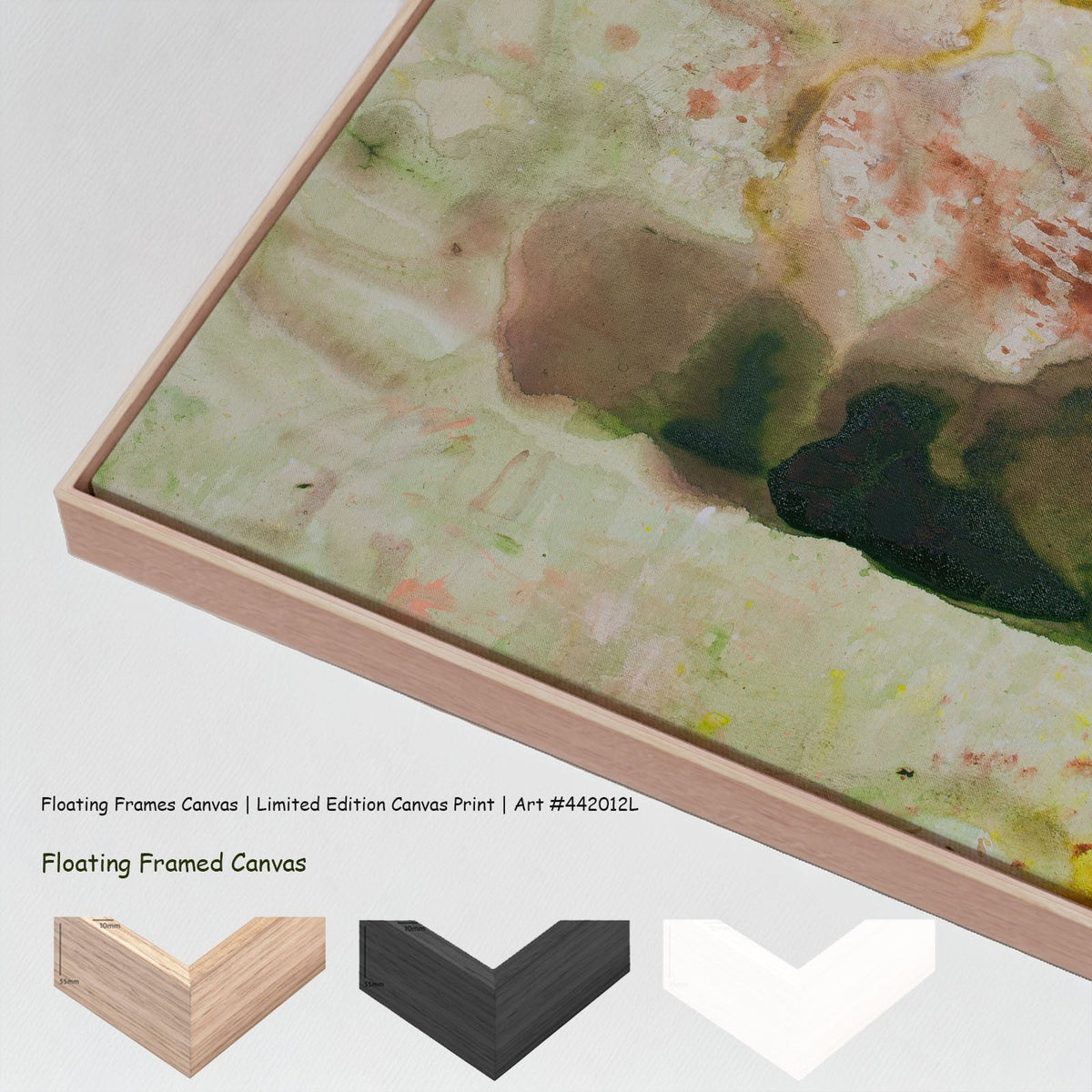 Summer Jiang — Swan's Whisper Large Scale canvas wall art with floating frame options