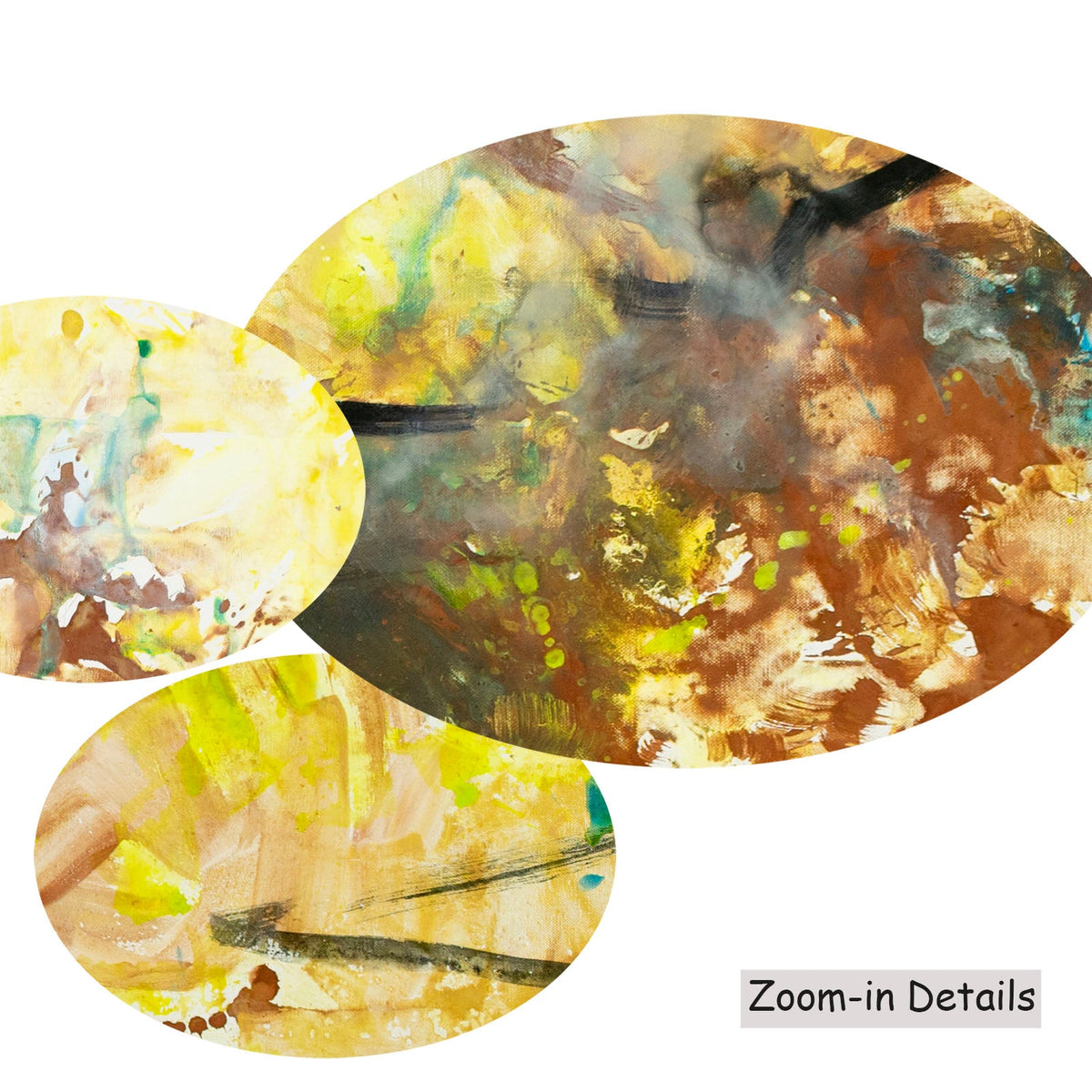 Summer Jiang — The Climb canvas — close-up of brushwork texture and surface