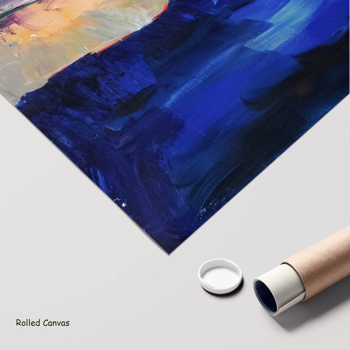 Summer Jiang — The Pause Large Modern art as a rolled canvas print