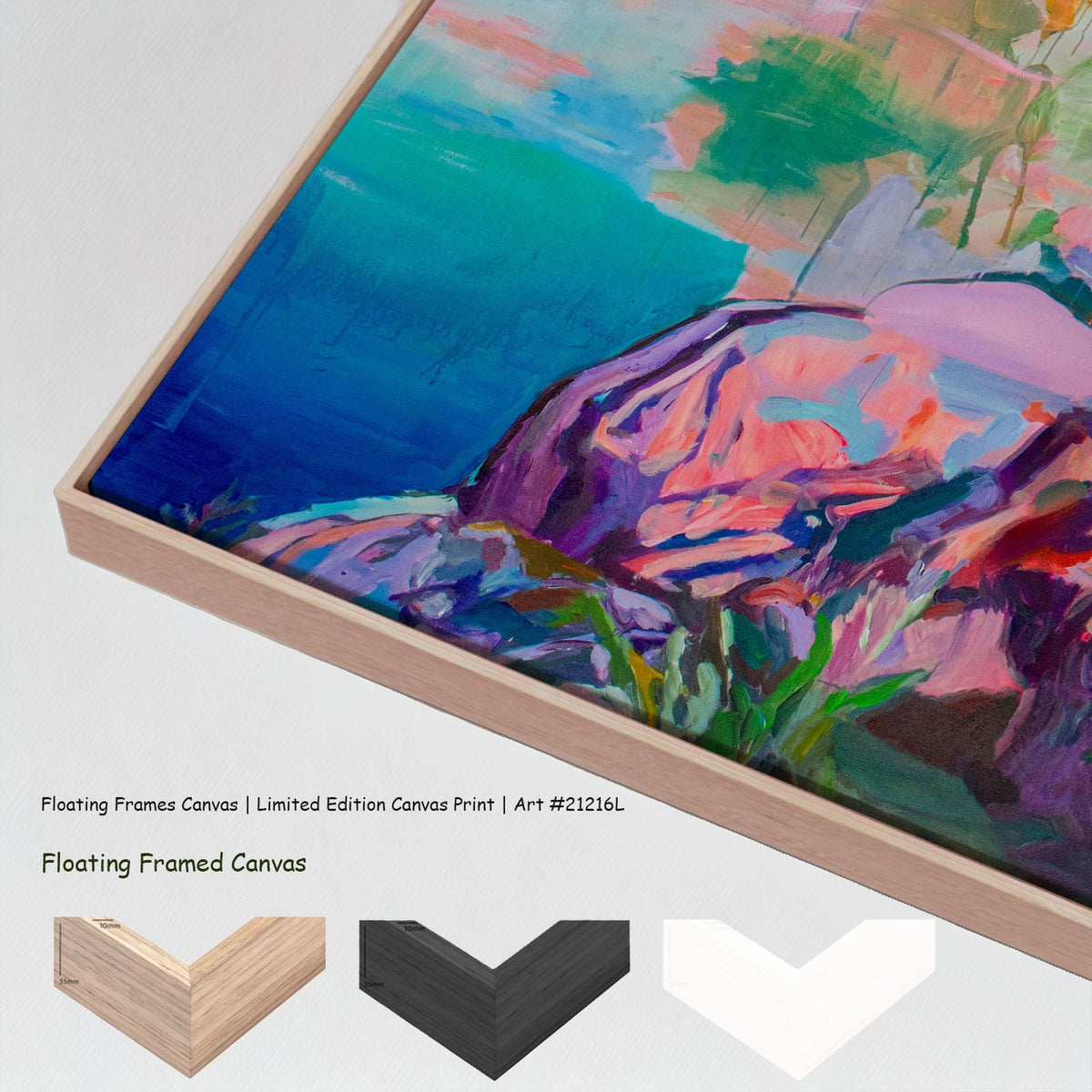 Summer Jiang — Undecorated Large canvas wall art with floating frame options