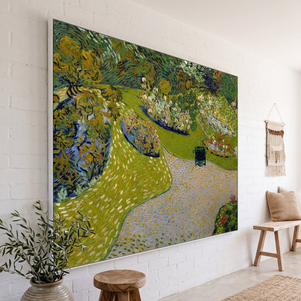 Vincent van Gogh | Large Impressionist Canvas Print | Garden in Auvers
