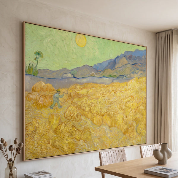 Vincent van Gogh | Big Impressionist Canvas Print | Wheatfield