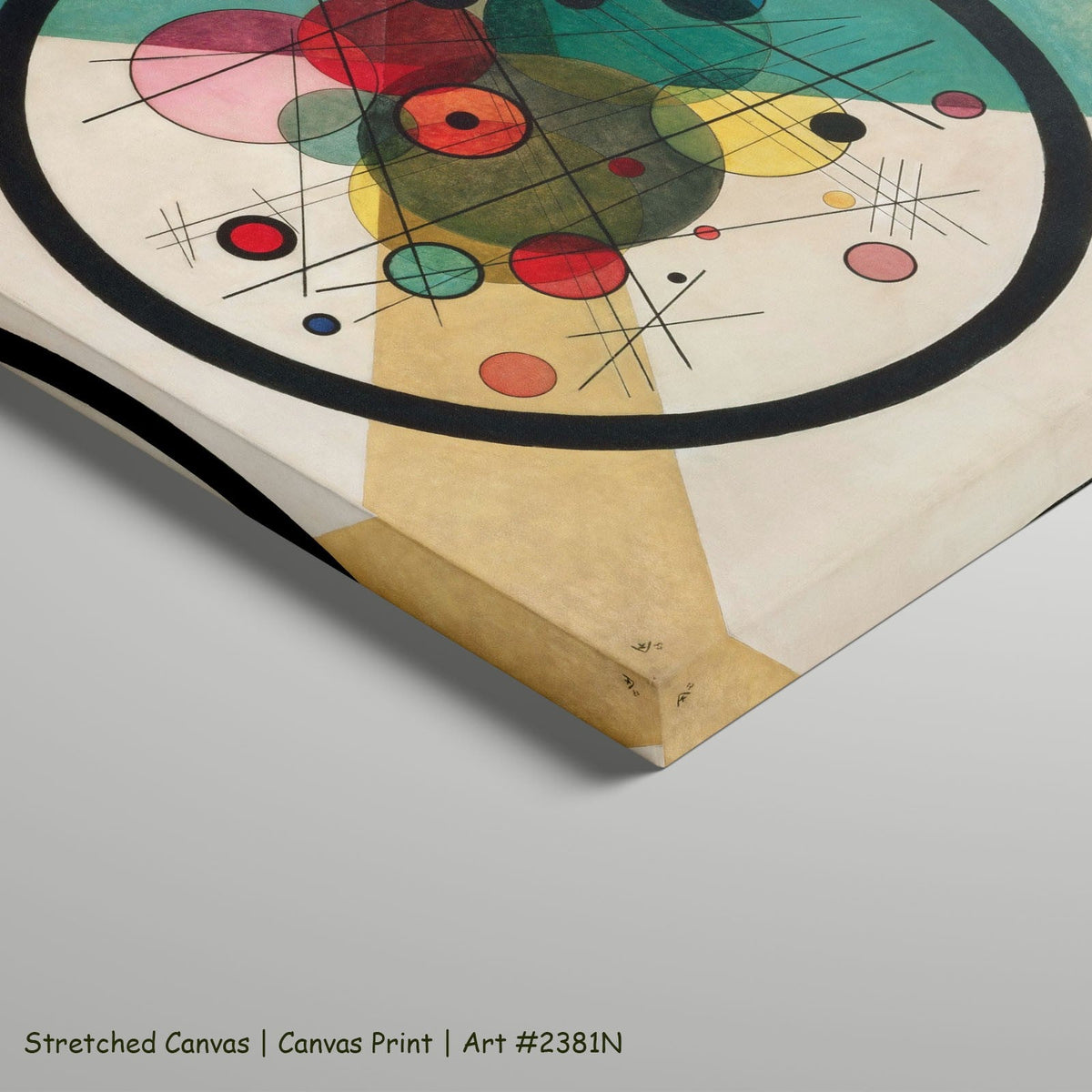 Wassily Kandinsky, Circles in a Circle — stretched canvas 5