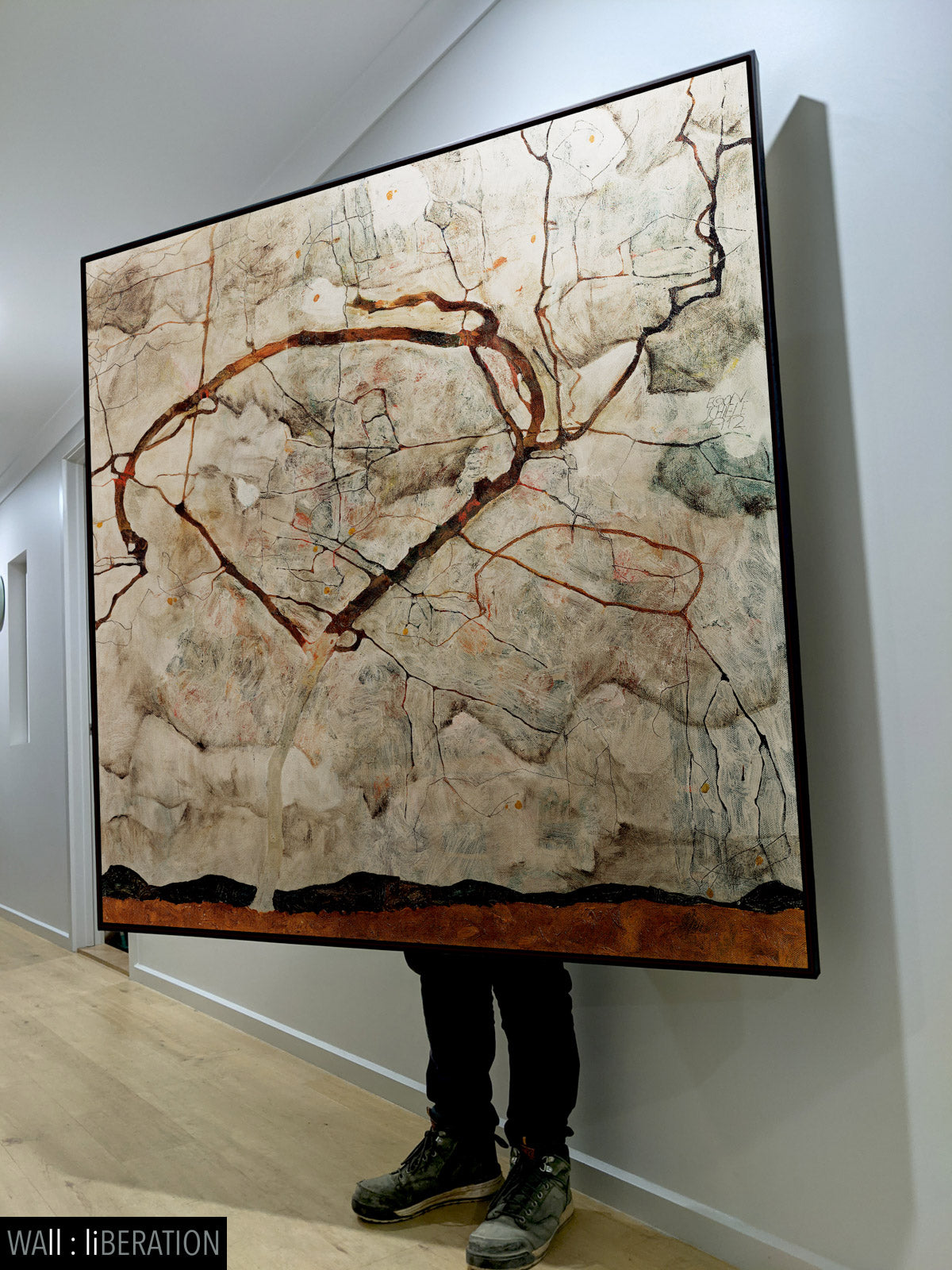 Egon Schiele - Autumn Tree in Stirred Air (Winter Tree)  #2803