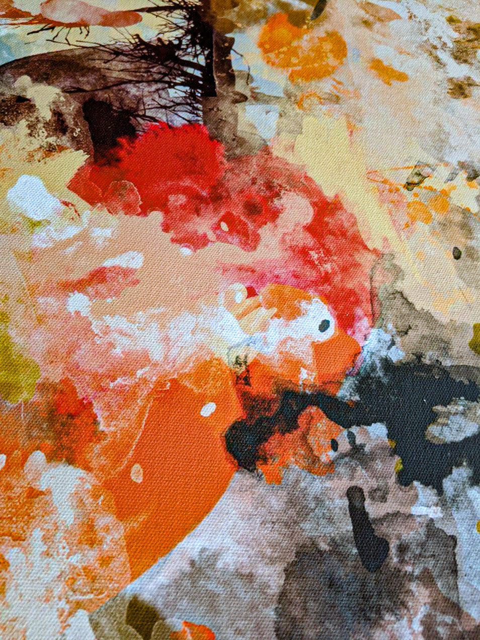 Abstract acrylic watercolor modern art print |  Cherry Lake #22573