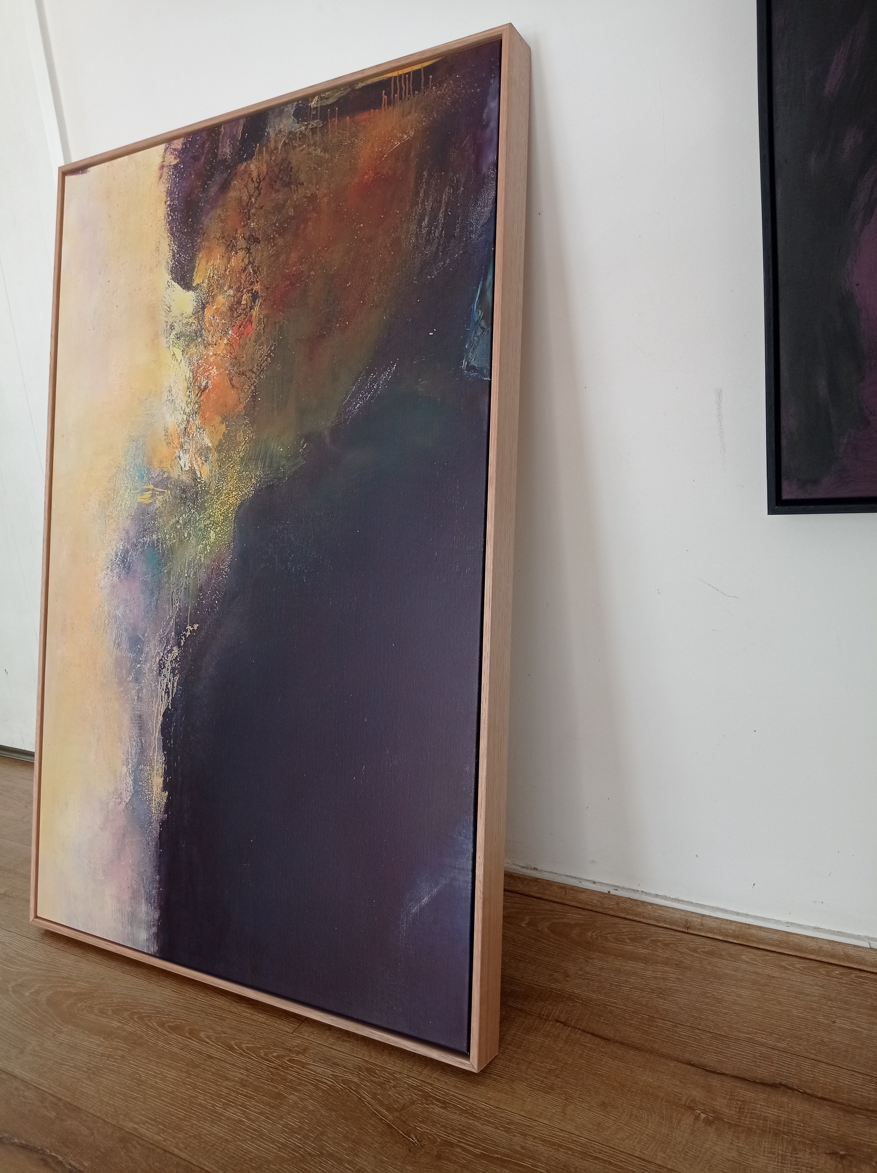 Abstract acrylic watercolor painting | Atmospheric phenomenon | Modern art #293