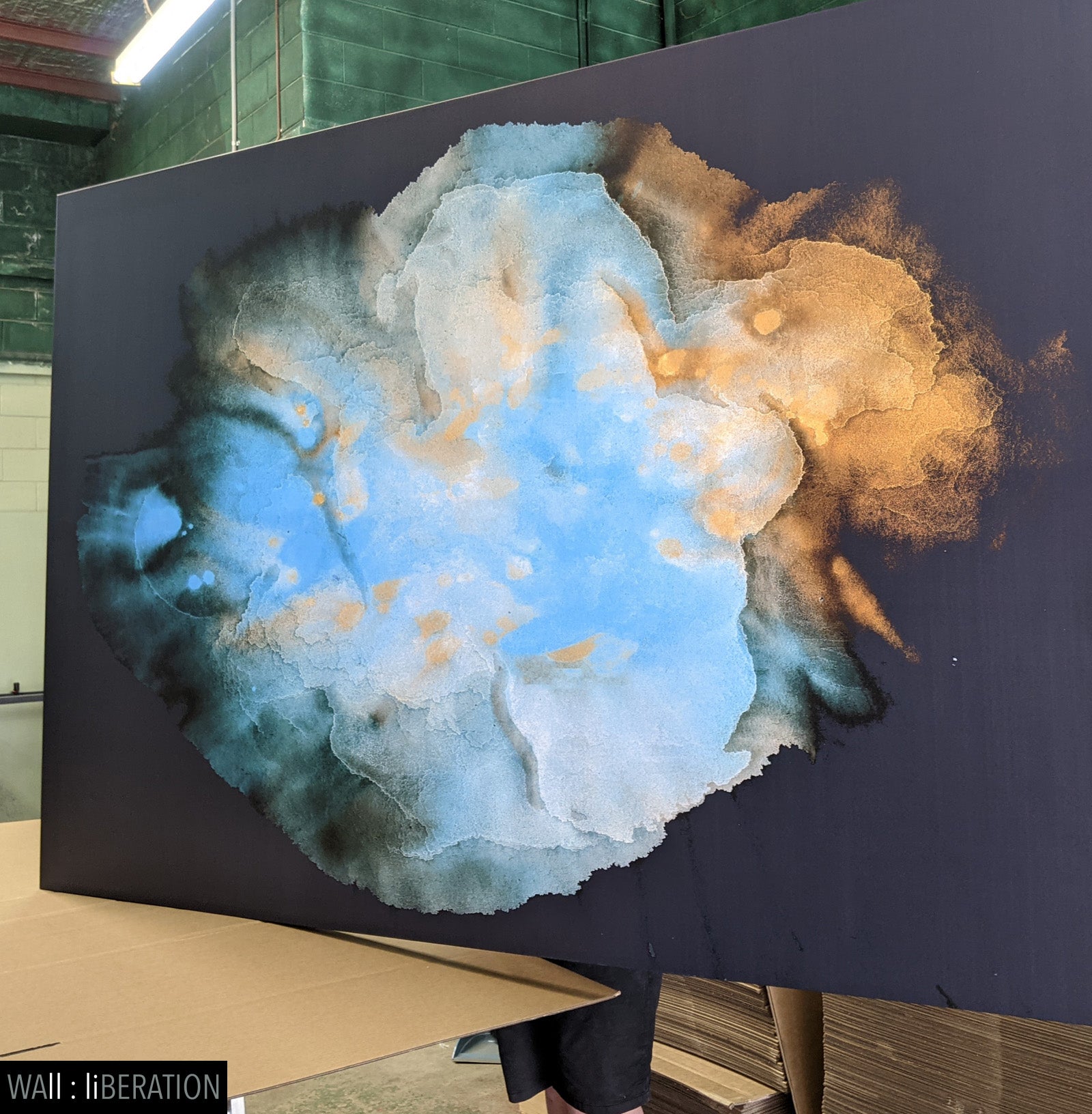 Abstract acrylic watercolor mixed media | A drop of life #1000